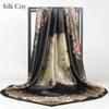 High-quality Luxurious Silk Scarves Headband Scarfs Neck Scarf For Women Chain Silk Scarf Women's Decorative Shawl