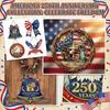США 0-я годовщина Декор Деревянная табличка на дверь 1776-2026 Декор венок