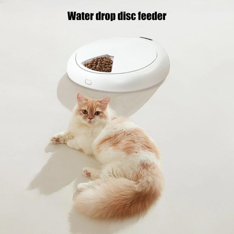 Automatic Pet Food Dispenser Featuring Cooled Storage Box Timer Controlled Up To 6 Meals Each Day