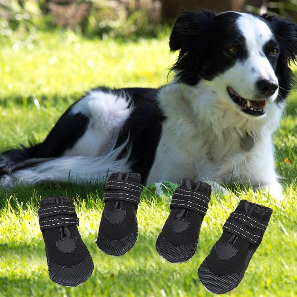 Adjustable Waterproof Dog Boots Comfortable Dog Foot Cover Dog Paw Protector  Rainy Days