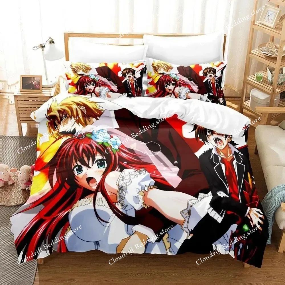 Новый комплект постельного белья Kawaii High School DxD Single Twin Full Queen King Size Bed Set Adult Kids Bedroom Duvet cover Sets Anime Bed