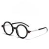 Round Black White Reading Glasses Women Men AntiBlue Light Vintage Presbyopia Female Reading Hyperopia Eyewear For Read+1.0 +1.5