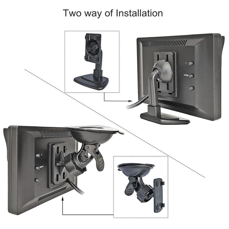 DIYKIT 1024*600 5inch AHD EWV Car Monitor IP68 Backup HD Rear View Car Camera for MPV SUV Horse Lorry