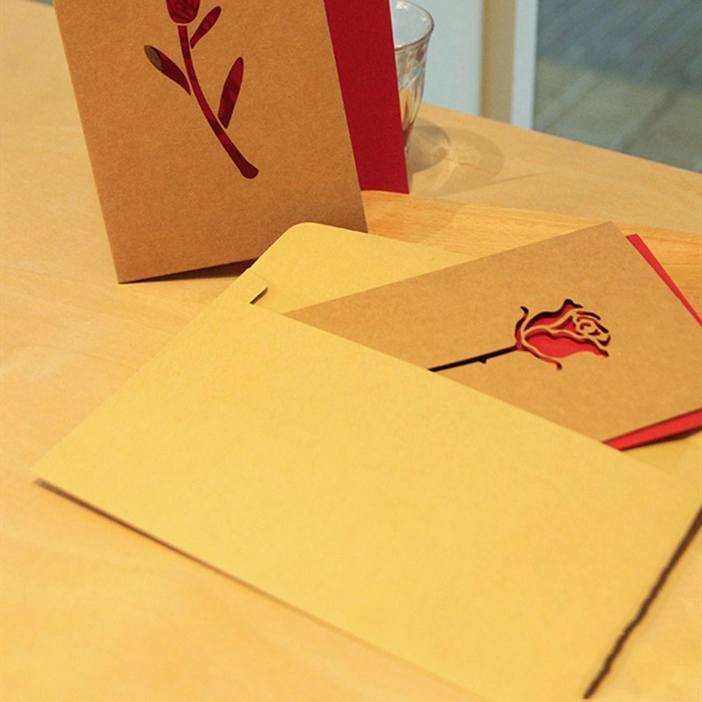 Юбилейная крафт-бумага День рождения Поздравление Любовь Сердце Пригласительная открытка Любовное украшение День святого Валентина