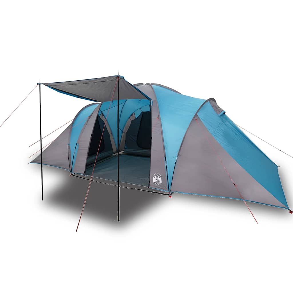 Dome Family Tent for 6 Persons Blue Waterproof
