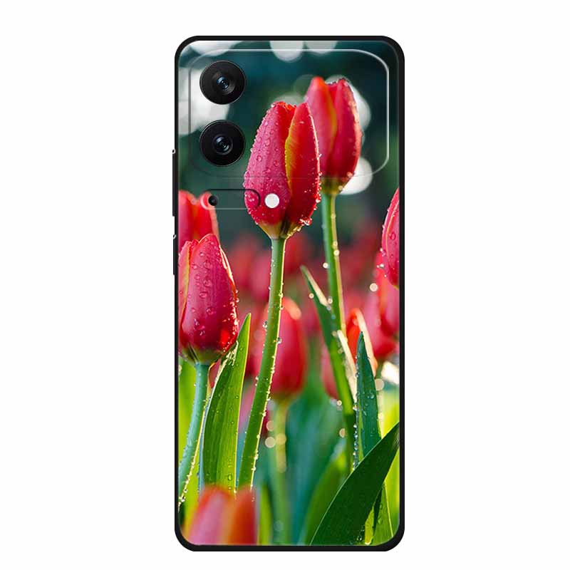 Чехол для телефона Xiaomi 17 Pro 2025, модные цветы, черный силикон TPU, мягкий чехол-бампер для Xiaomi Mi 17 Pro Max, задняя крышка, корпус