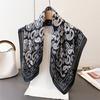 Luxury Paisley Print Shawl Square Scarf for Women Hijab Fashion Wraps Neckerchief Female Hair Bands Ribbon Headband Bandana