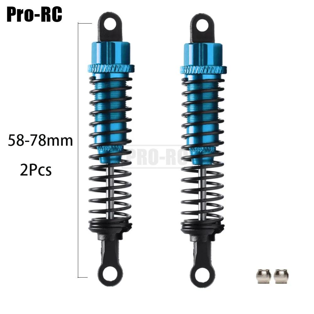 Alu Alloy Front 50-62mm & Rear 58-78mm Oil Shock Absorber 2Pcs or 4Pcs For RC Car 1:16 1:18 HSP Huanqi HPI HITOMO