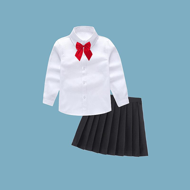 Белый школьный костюм с длинным рукавом для мальчика – Универсальная одежда для выступлений ко Дню защиты детей 1 июня