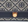 Tory Burch T Monogram Double T Logo Jacquard Magnetic Snap Chain Shoulder Strap Crossbody Bag Women crossbody bag Navy-Blue 149061-405