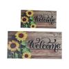 Lightweight Sunflower Welcome Sign Hanging Wooden Decoration Sign Welcome Door Sign  Kitchen