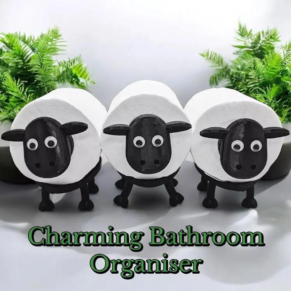 Милый держатель для туалетной бумаги в форме овечки, Юмористический держатель для туалетной бумаги для украшения ванной комнаты