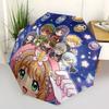 1 шт. Автоматический складной зонт - Рисунок Cardcaptor Sakura Портативный складной дизайн С 8 спицами Рождественские и Новогодние подарки