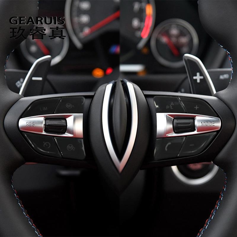 For BMW M3 M4 F80 F82 F83 4 Series 3gt Car Steering Wheel Button Switch Buttons Repair Cover Stickers Trim Interior