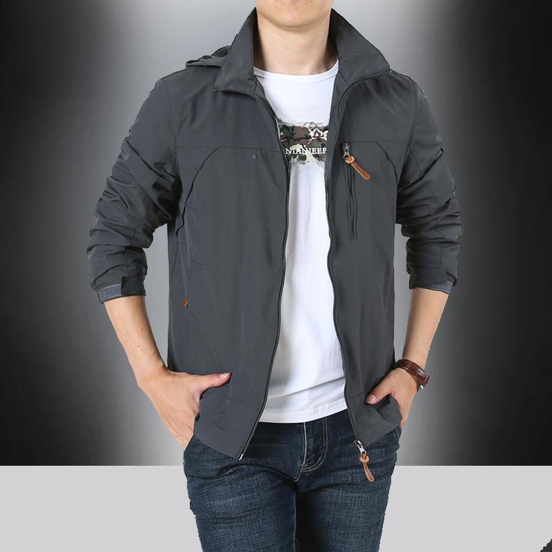 2025 Мужская быстросохнущая куртка в стиле милитари для активного отдыха - повседневная тонкая куртка весна/осень 086