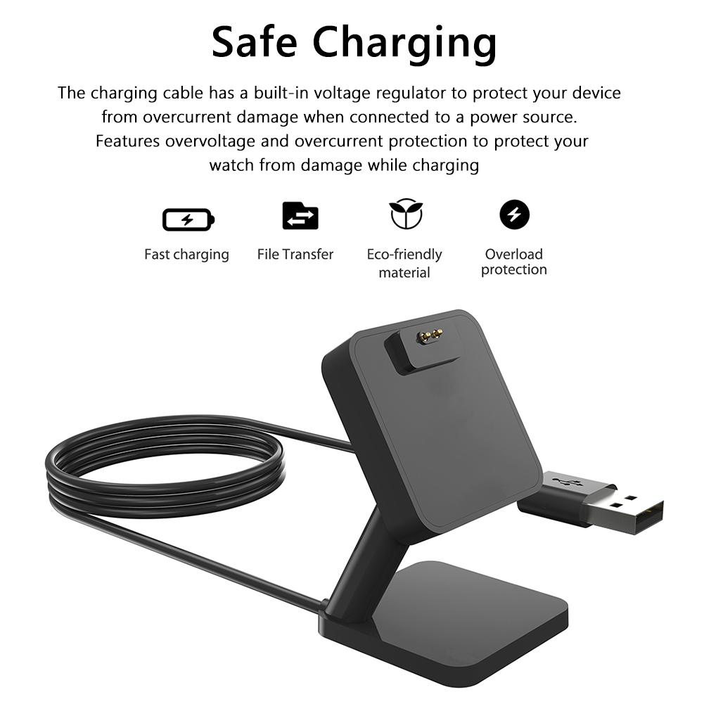 Портативное USB-магнитное зарядное устройство-подставка для часов, док-станция для зарядки умных часов, легкий, безопасный аксессуар для Xiaomi Mi Band 8