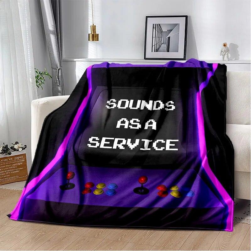 Одеяло для игровой консоли Game Boy GamePad в стиле ретро, ​​мягкое одеяло для дома, спальни, кровати, дивана, пикника, путешествия, офиса, одеяло, детское одеяло