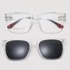 TJ2190 Unisex Three-in-One Magnetic Polarized Clip-on Sunglasses Set