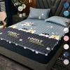 Mattress Cover Washable Fitted Bed Sheet Plain Bed Covers Breathable Quilted Mattress Protector (Without Pillowcase)