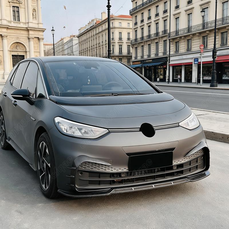 For VW ID.3 ID3 2019 2020 2021 2022 Automobile Front Bumper Lip Car Front Chin Spoiler Spoiler Body Decorate Modification Kit