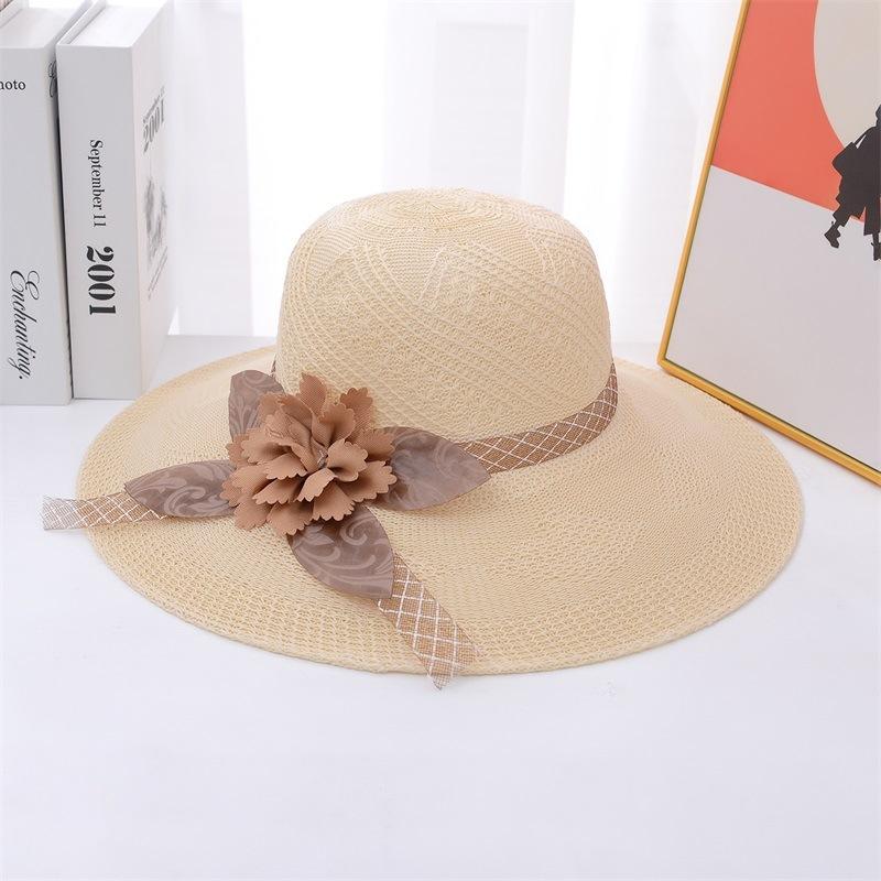 Шляпа для женщин, летняя соломенная шляпа, пляжная шляпа, шляпа от солнца, защита от солнца, солнцезащитная соломенная шляпа для женщин