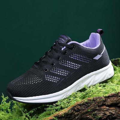Новая женская обувь для ходьбы, повседневная обувь, спортивная обувь, дышащая и легкая сетка, нескользящая, из мушиной ткани, уличная повседневная обувь