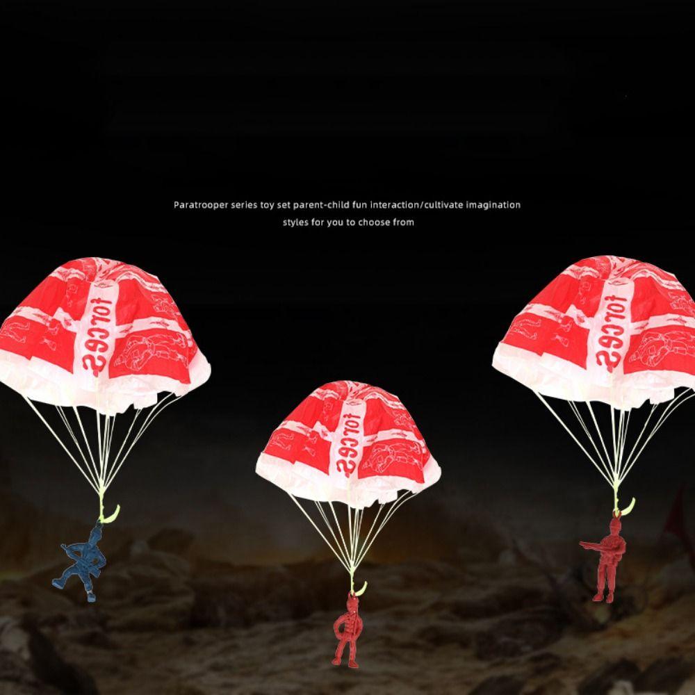 10pcs Figure Soldier Children's Educational Outdoor Toy Parachute Soldier Sports Play  Educational
