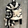 Women's 2024 Black & White Shawl: High-End, All-Season, Air-Conditioned Comfort, Stylish & Warm.