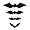Halloween Bats Decorations Outdoor Indoor 3D Bat Stickers Horror Gothic Theme Paint-Safe Adhesive Waterproof Decals