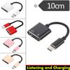 Adapter Charge Headphone 2 In 1 Type-C To 3.5Mm Jack Head Aux Audio Usb C Cable