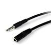 2m 3.5mm TRRS Headphone Extension Cable - 2m 3.5mm 4-Position TRRS Headphone Extension Cable - M/F - MUHSMF2M
