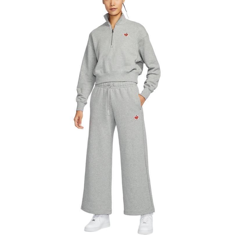 (WMNS) Спортивные брюки Nike Sportswear из трикотажа Азиатский размер 'Dark Grey Heather' Женские HV8729-063