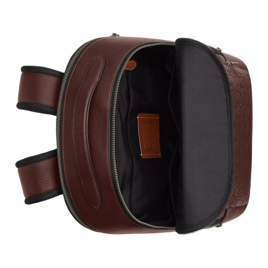 Coach Рюкзак Ethan 30 Classic Brand тисненый гладкая телячья кожа Большой мужской рюкзак Клен CDC67-QBMPL