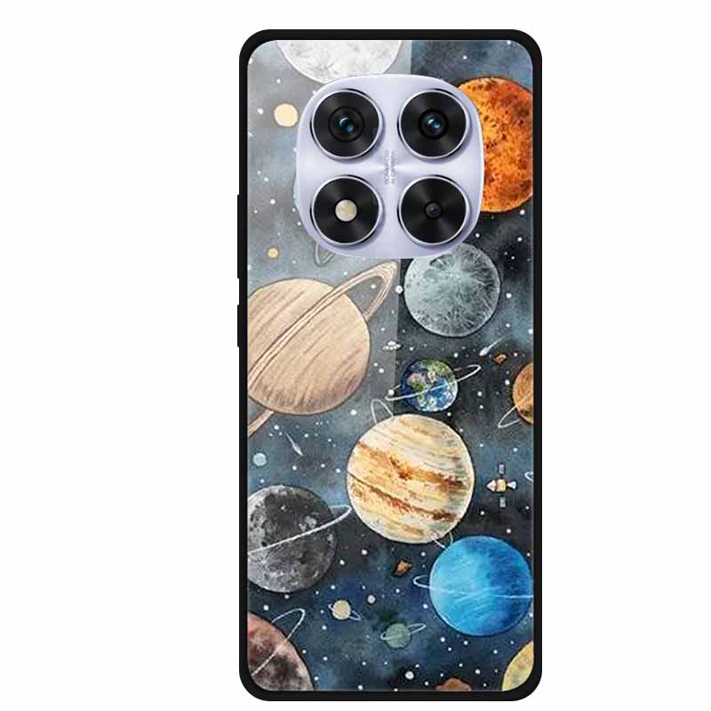 Жесткий чехол-книжка для Xiaomi Redmi Note 14 Pro 5G, чехол с мягким бампером, чехол из закаленного стекла для Redmi Note 14 Pro 4G, чехол Note14 Pro