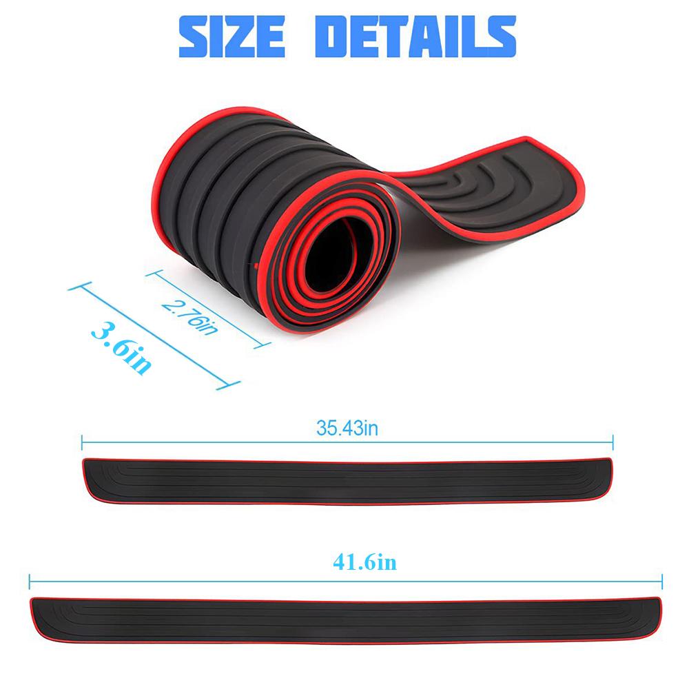 Универсальная защита порога двери багажника автомобиля, защита заднего бампера, резиновые молдинги, противоударная защита от царапин, резина