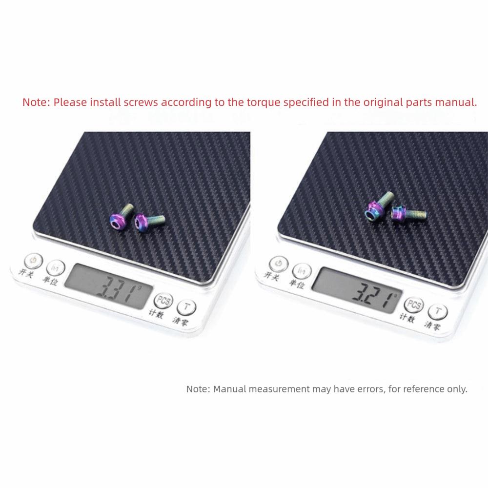 2PCS Multicolor Water Holder Screws Titanium Install Screws Bike Water Bottle Support