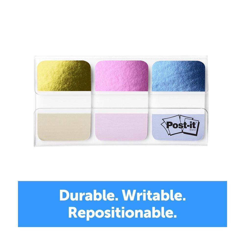 Iridescent Color Coding Tabs 1in X 1.5in 36 Pack Writable Removable Organizing Stickers Binders Notebooks Planners