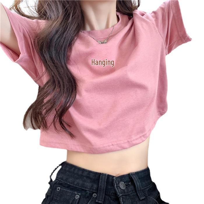 2024 Летняя женская облегающая футболка с вышитым медведем