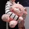 Большой размер овцы плюшевая игрушка очень мягкие плюшевые игрушки розовая белая овца кукла мягкая игрушка подарки для девочек и детей