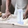 Роторный просеиватель для муки, большая емкость, прозрачная чашка для смешивания муки, ручной дозатор тапиоки для разрыхлителя, сито, контейнер, кухонные инструменты для приготовления пищи