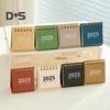 2025 Mini Desk Calendar Standing Flip Desktop Calendar Daily Scheduler for Planning Organizing Home School Office Table Decoration