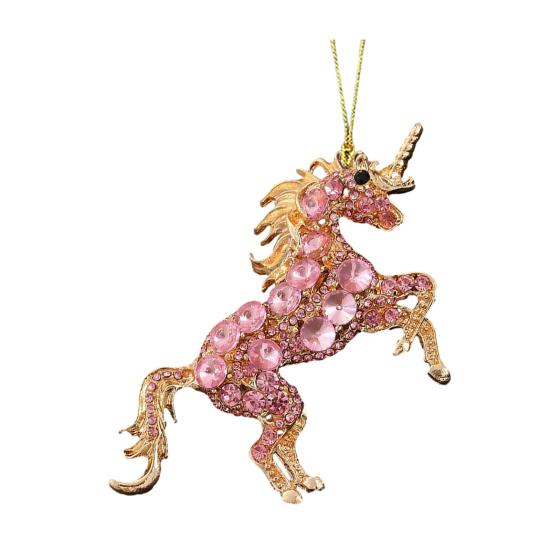 Лошадиные украшения для рождественской елки 2D акриловые блестящие стразы лошадь подвесное украшение подарок для женщин девушек любителей лошадей