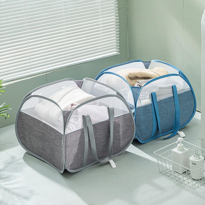 90 л складная корзина для белья складная выдвижная корзина для белья с усиленными ручками для переноски для прачечной ванной комнаты общежития или путешествия