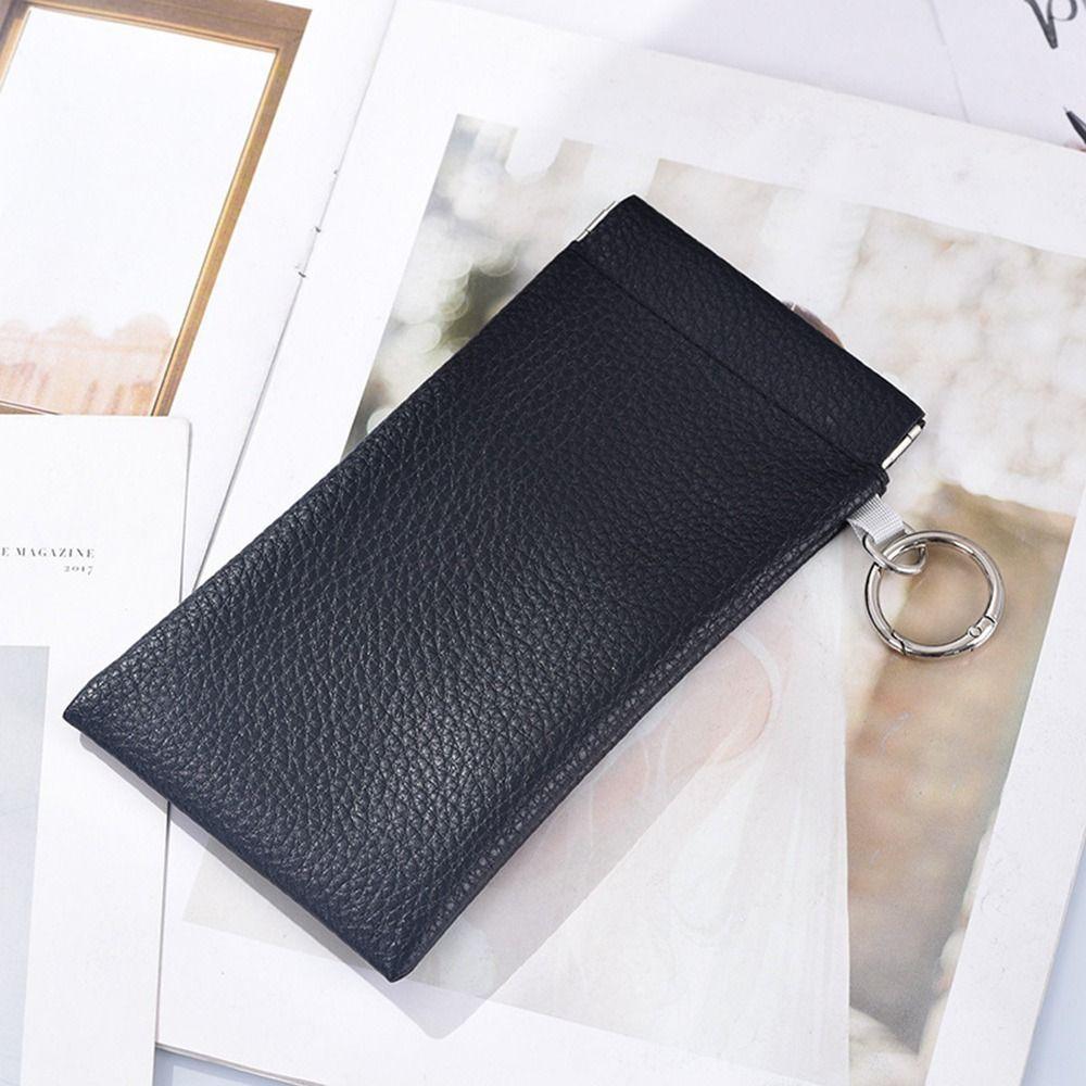 PU Leather Glasses Protective Case Dustproof Eyewear Pouch Portable Glasses Storage Bag Travel Use