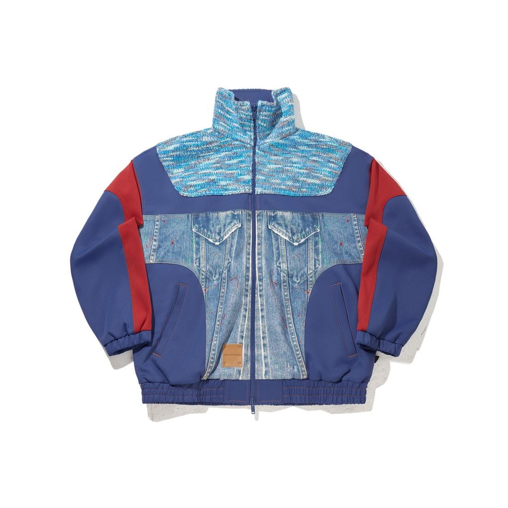 Свободная повседневная куртка из серии коллаборации Li Ning ADSB Женская куртка AFDVF74-1