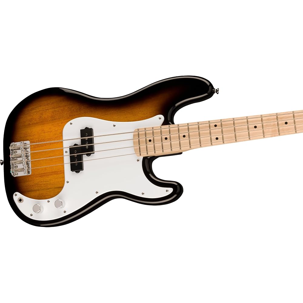 Squier от Fender Squier Sonic™ Precision Bass®, Кленовый гриф, Белая накладка, 2-цветный Санберст...