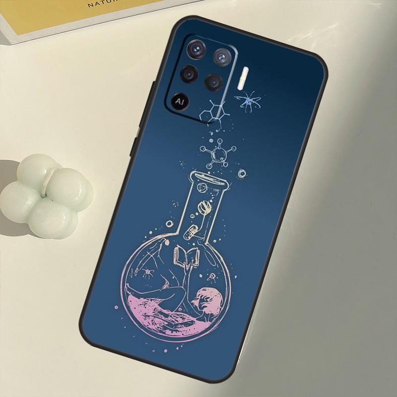 Fashion Biology Chemistry Case For OPPO A1K A3S A5S A15 A16 A52 A72 A5 A9 A31 A53 A83 A91 A93 A54 A74 A94 Cover Capa