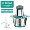 Stainless Steel Electric Meat Grinder & Food Processor - Large Capacity, Multifunctional for Baby Food, Garlic, and More