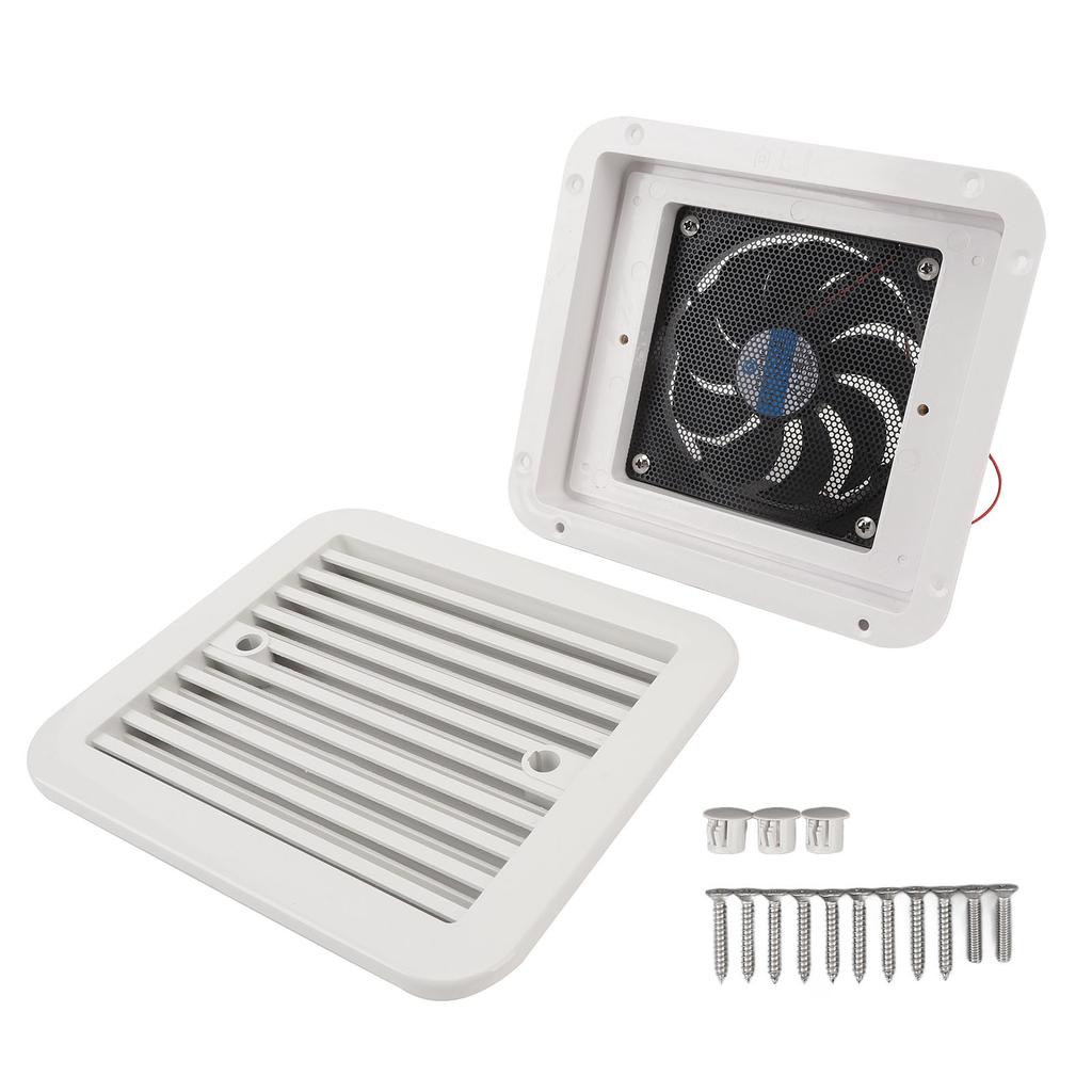 5V RV Side Vent Fan One Way Silent Wind Air Vent Ventilation Exhaust Fan for Caravan Motorhome Camper Yacht
