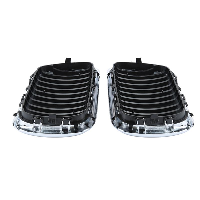 Передняя решетка автомобиля прочная пара передняя решетка в стиле ноздрей решетка для E36 3 серии M3 1997-1999 практичная серебристая решетка часть автомобиля